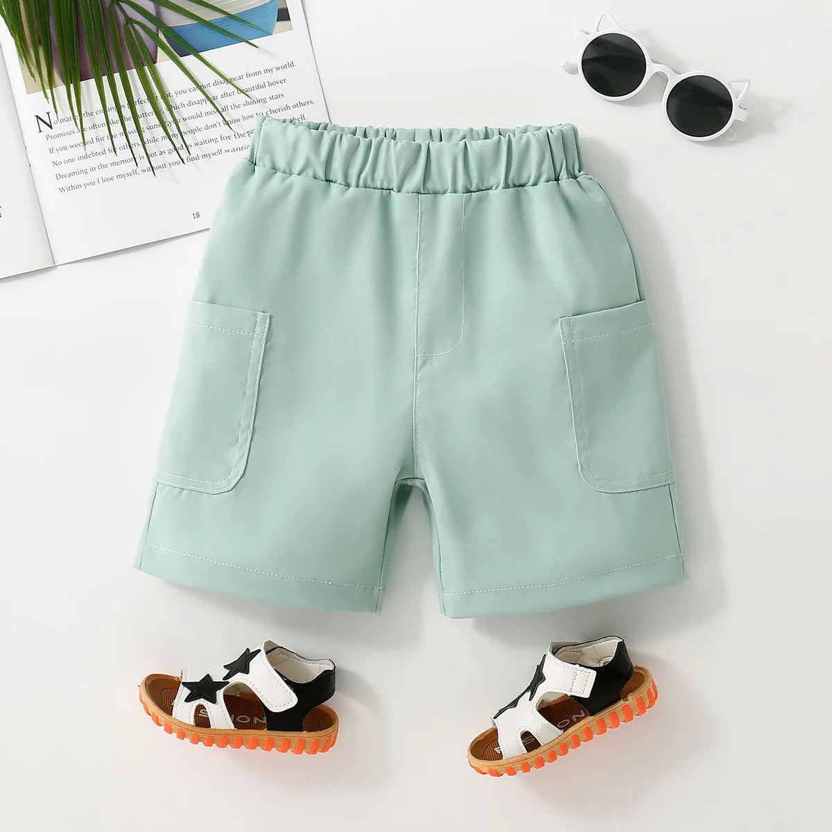 2025 New Boys Fashion Woven Shorts Children's Summer Outerwear Trendy Handsome Formal Suit Dress Pants ﻿