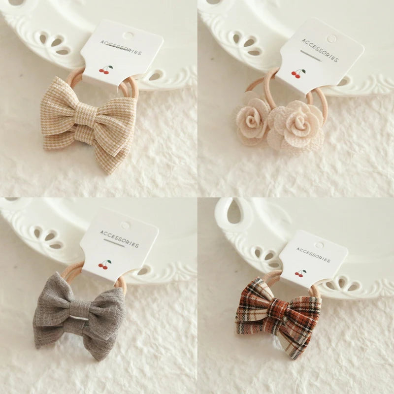 Children's Headwear Hair Accessories for girls, Elastic Hair Bow for baby, Cute Hair ties, Lovely Hair Rope