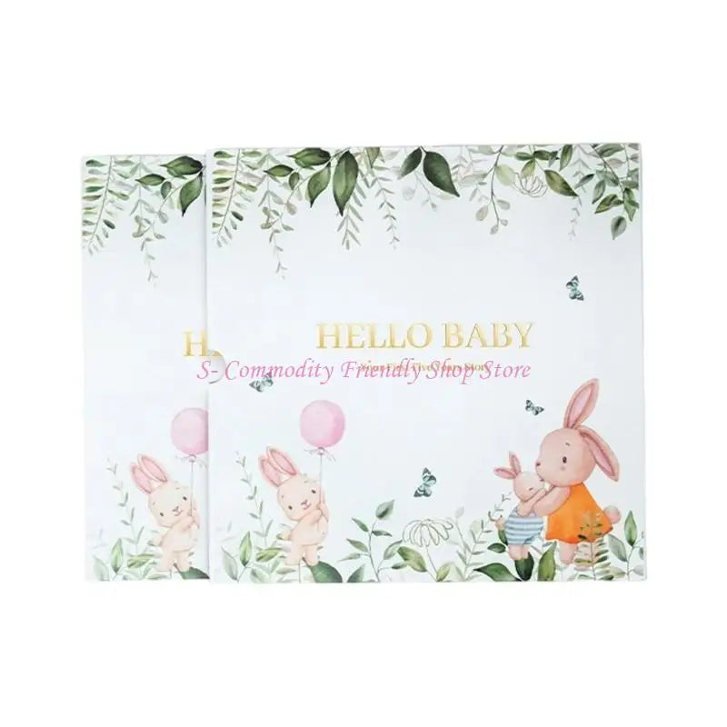 85AE Baby Memory Book Milestones Scrapbook For First Steps Handprints Journal