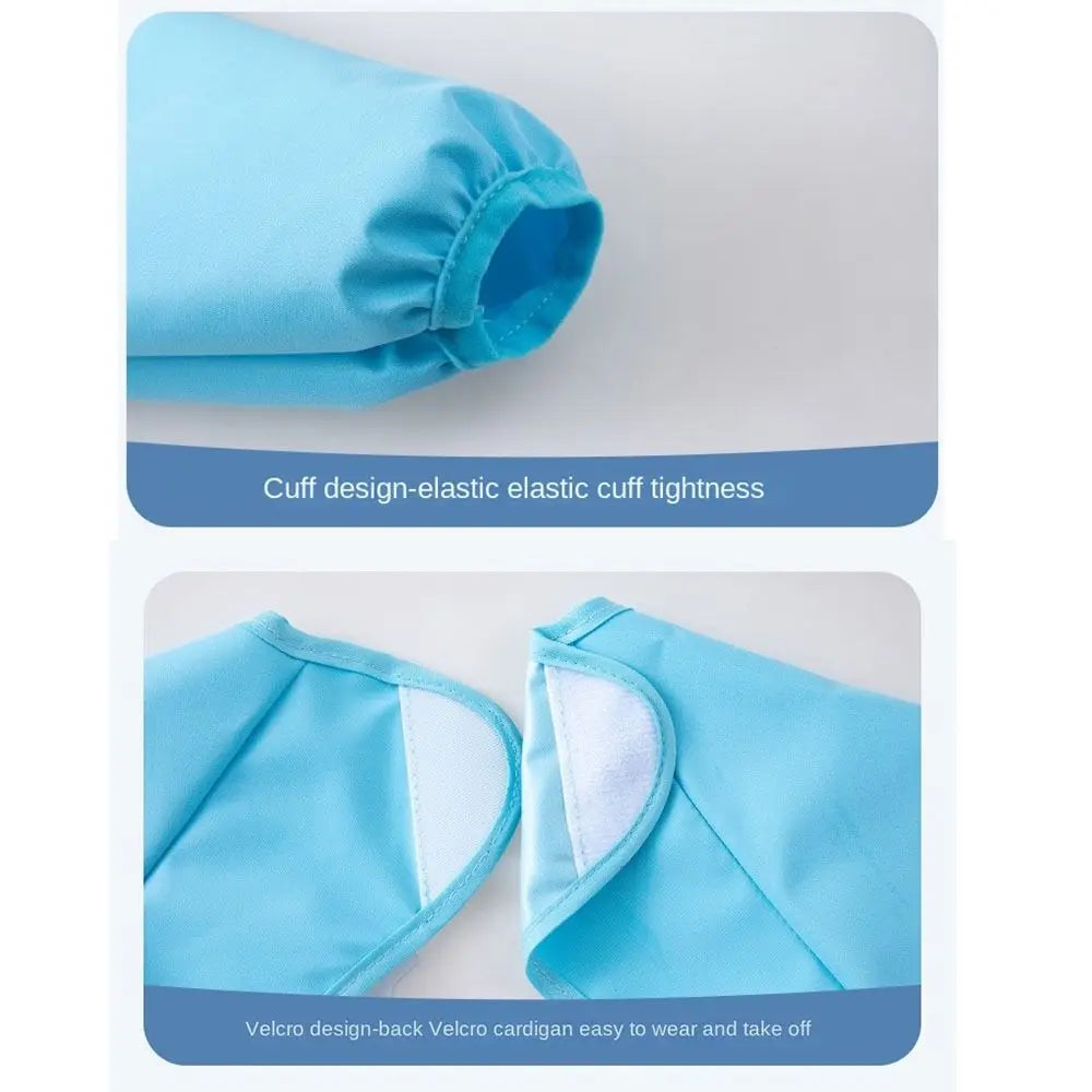 Waterproof Baby Feeding Bib Long Sleeved Dirt Proof Saliva Towel Burp Apron Comfortable Drool Towel Baby Bib Burp Clothes