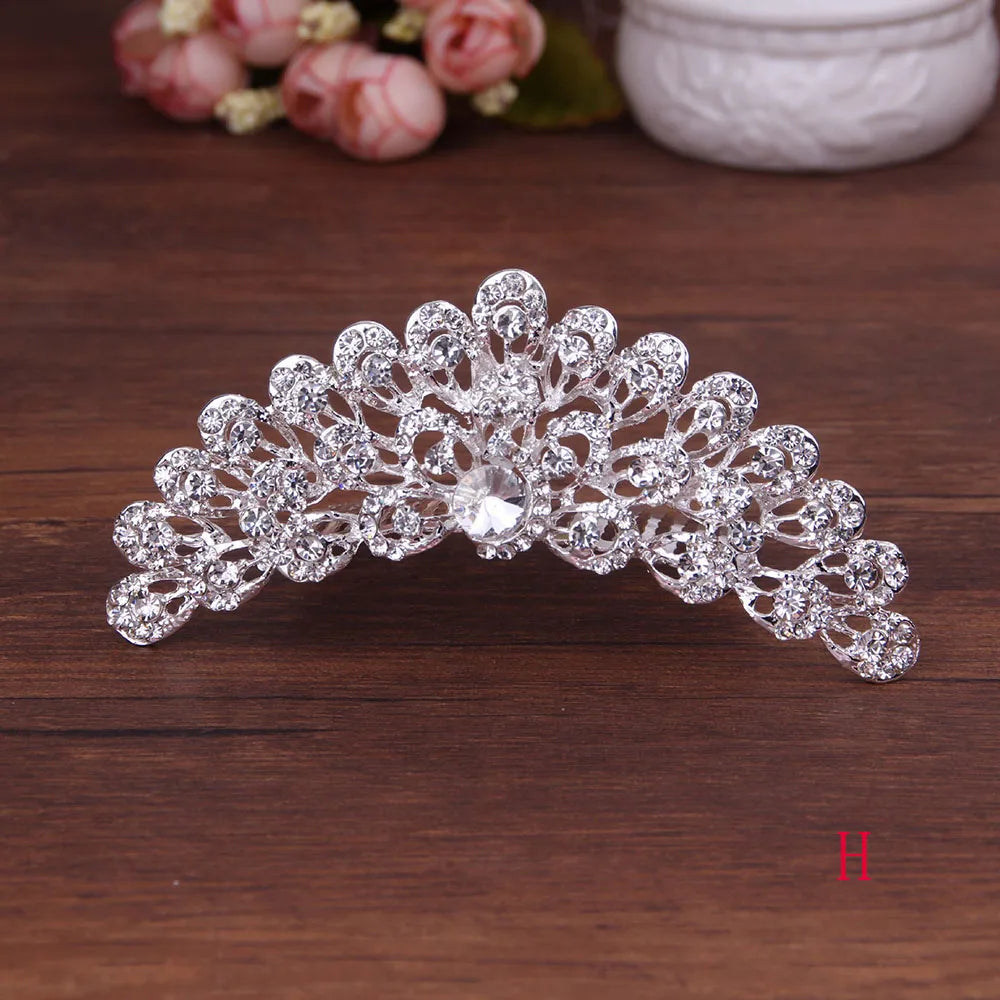 Children Stylish Hair Comb Sweet Headband Tiara Shiny Headwear Wedding  Jewelry Hair  Styling Accessories Fashion Accessories