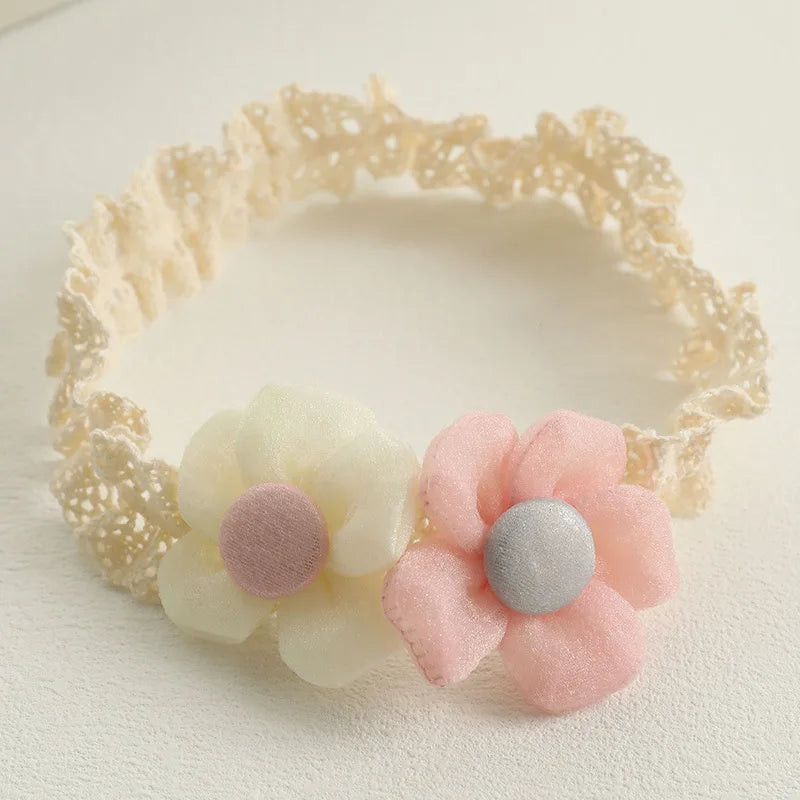 Elastic Flower Baby Girls Headband