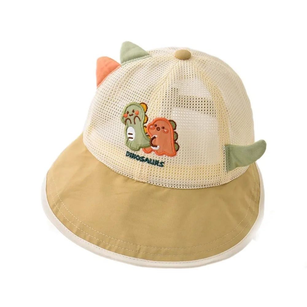 Thin Children's Mesh Basebal Hat Large-Brim Sunshade Kids Summer Sun Hat Korean Style Comfortable Baby Duckbill Hat Outdoor