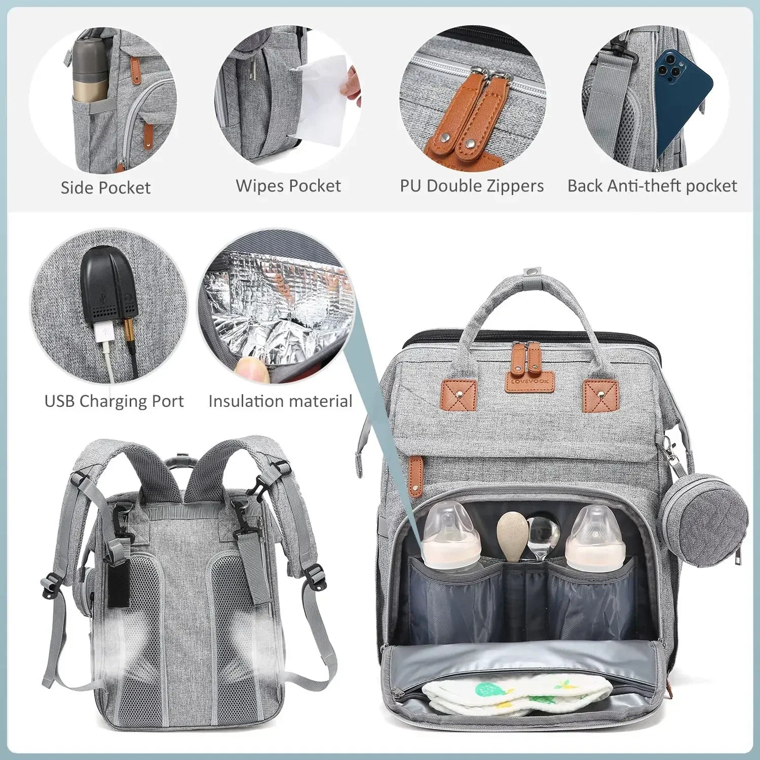 New Baby Nappy Changing Bags Changing Station Portable Baby Bed Travel Bassinet Folding Crib Shade Cloth Changing Pad Waterproof