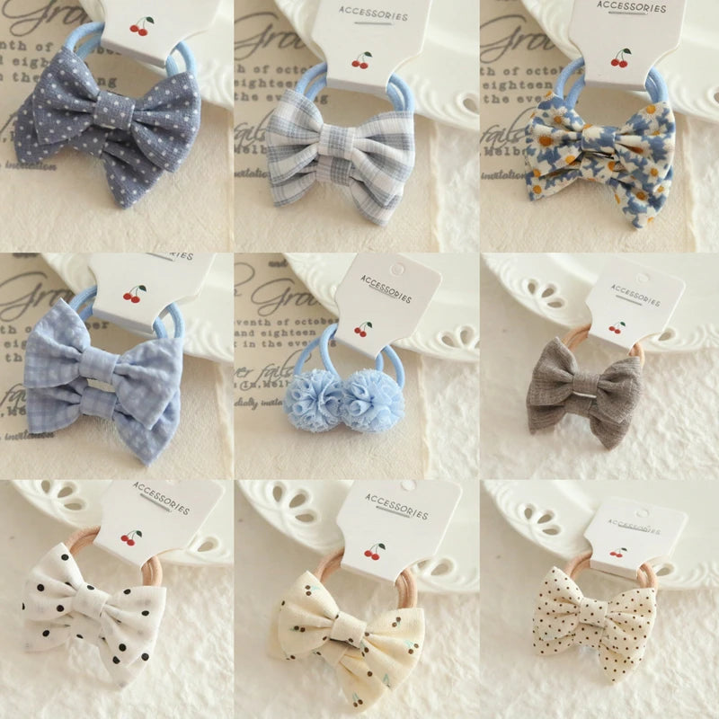 Children's Headwear Hair Accessories for girls, Elastic Hair Bow for baby, Cute Hair ties, Lovely Hair Rope