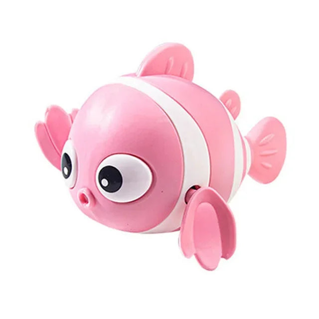Hot sellingBaby Bath Toys Cute Swimming Fish Cartoon Animal Floating Wind Up Toys Water Game Classic Clockwork Toys For Toddlers