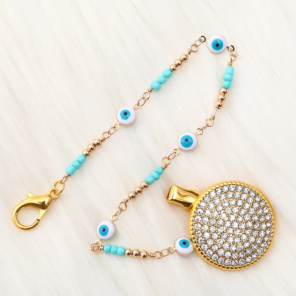 Luxury Pacifier Clips Bling New Design For Newborn Babies Alphabet Infant Pacifier Unique Baby Shower chupetes para bebes