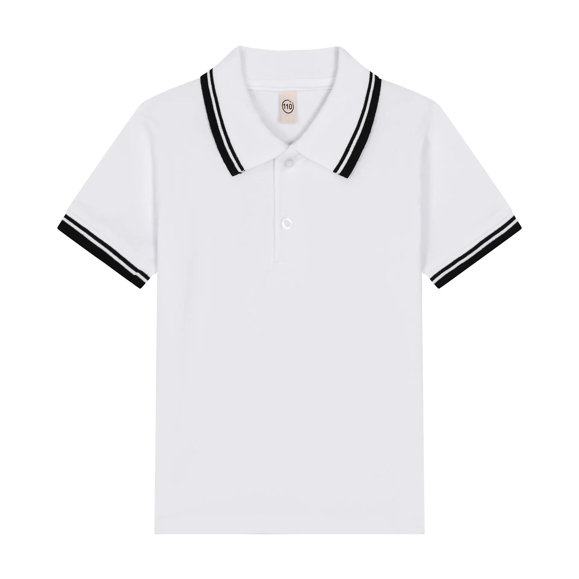 Kids T Shirt Baby Boy Toddler Polo Shirts for Children's Clothing Boys Clothes Cute Korean Polos Striped White Blue Summer Tops