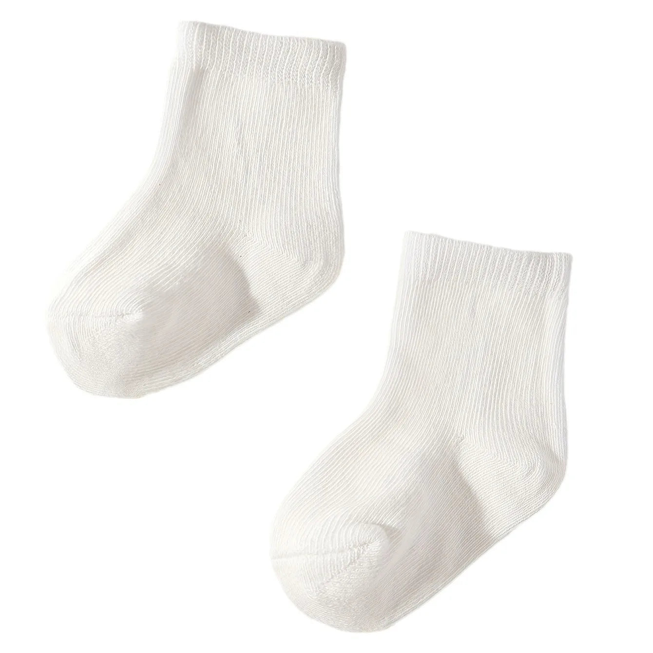 5 Pairs/Set 2025 New Born Baby Children Cotton Socks Fashion White For 0-2 Years Kids Baby Girl Boy Socks