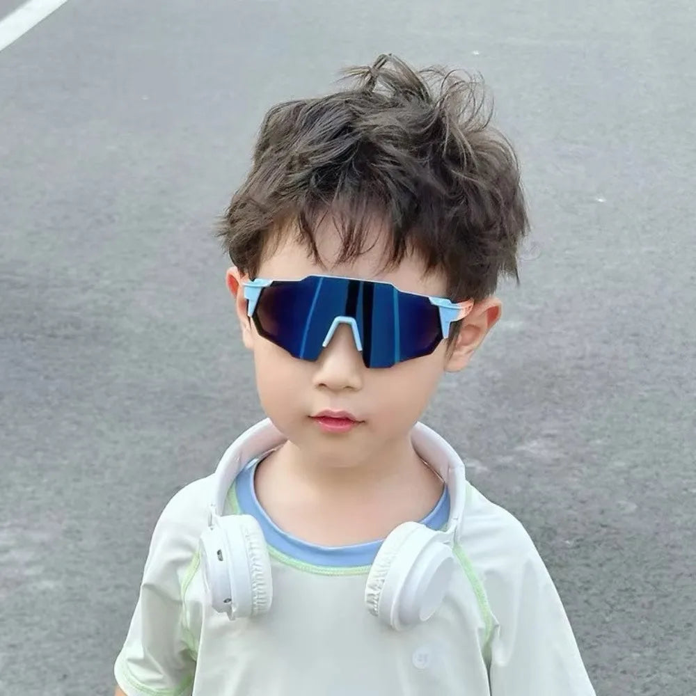 Children Cycling Sunglasses Boys Girls Fashion Trend Outdoor Sun Glasses Girls UV 400 Protection Lens Sports Eyewear for Kids