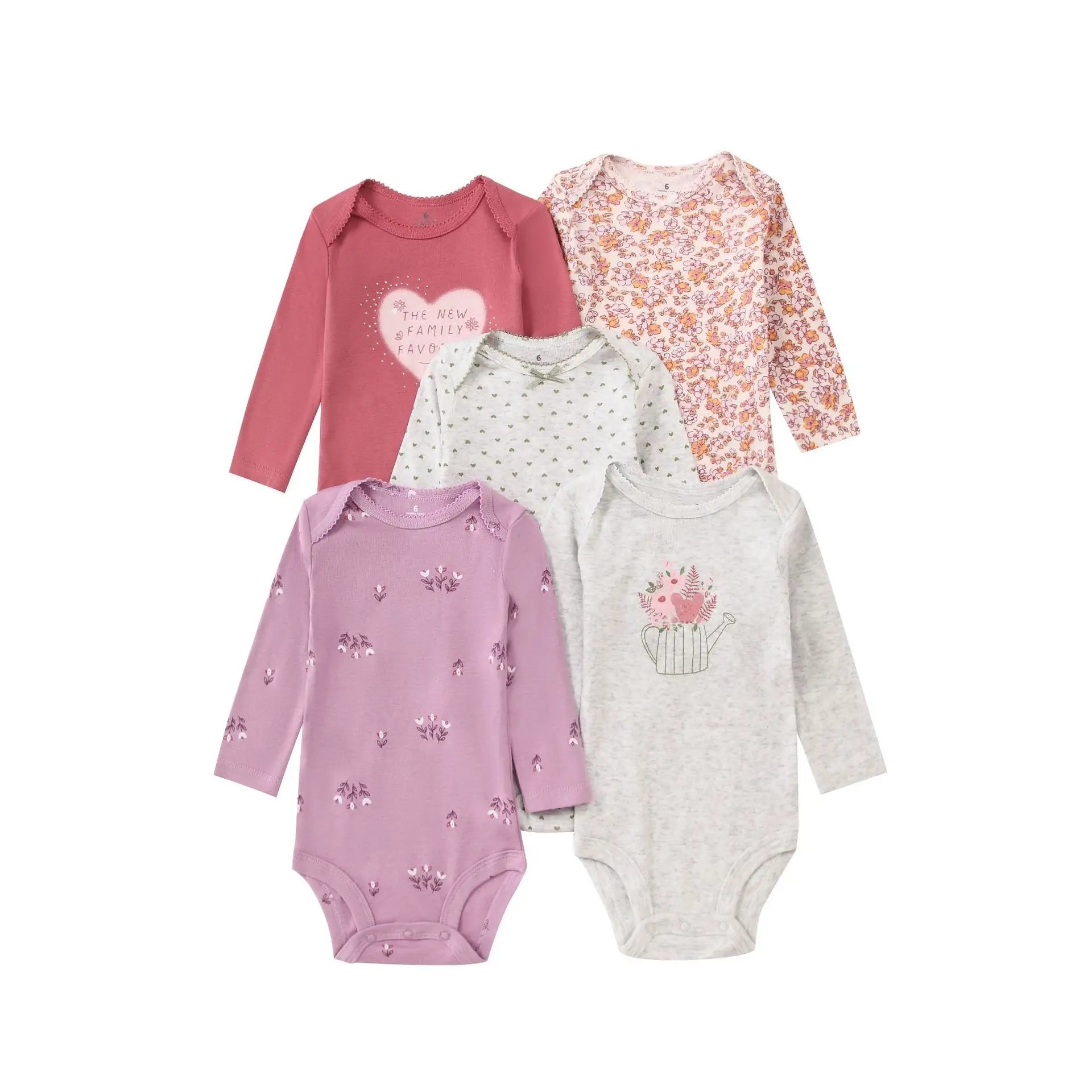 100% Cotton Soft Breathable Baby Bodysuits Long Sleeve Newborn Infant Boys Girls Onesies Rompers Bebe Clothes Baby Shower Gifts