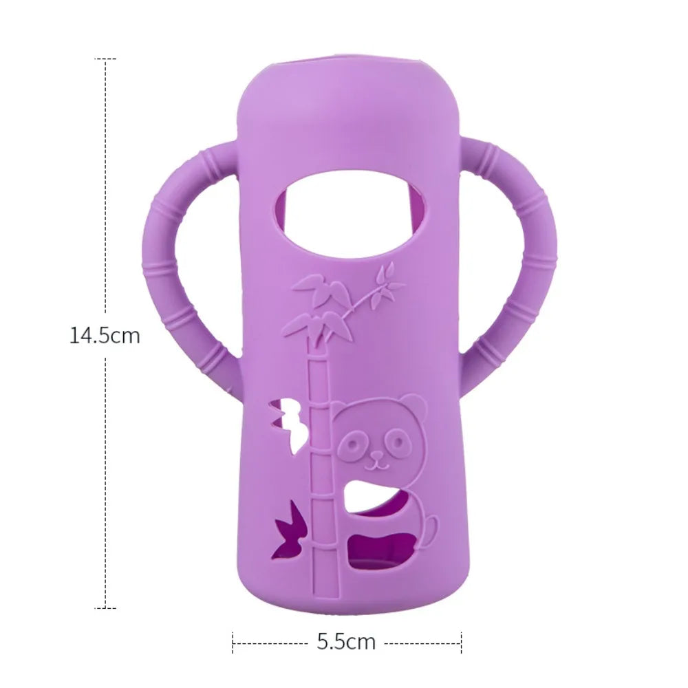 Multi-functional Baby Bottle Handle Soft Anti Breakage Normal Neck Bottles Easy Grip Baby Bottle Sleeves for Dr. Brown's