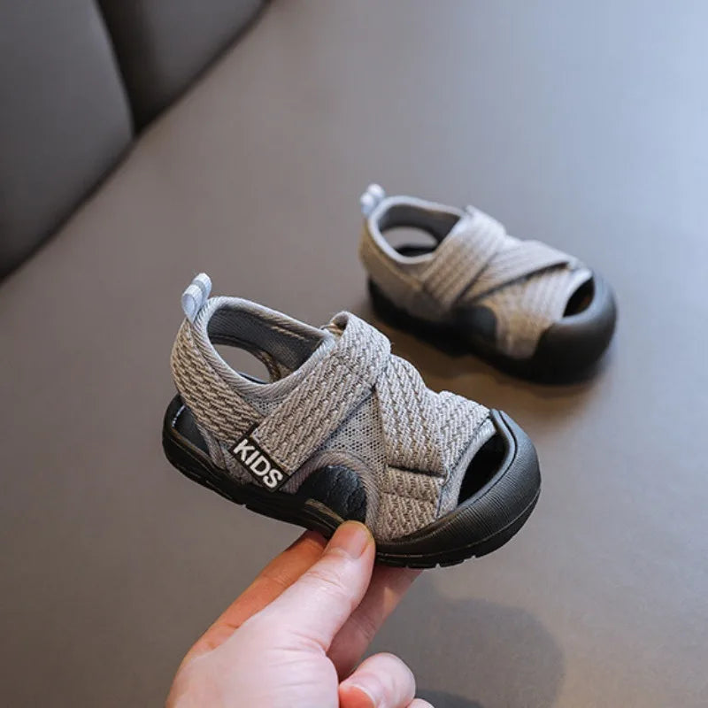 Boy Sandals 2025summer New Baby Walking Shoes Soft Sole Girls' Sandals Mesh Shoes Children's Sandals Versatile Children's Shoes